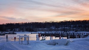 A beautiful sunset...but wait, what is that? It’s a goat on a boat! 🐐This is our new official marker for the annual Sister Bay Ice Out Contest! When will the ice go out? ⏳ Enter your guesses at local businesses to win prizes 🏆 A BIG thank you to the parks crew and Fuzzy for adding even more fun to this tradition! | Sister Bay - Door County, Wisconsin