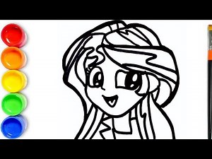 My Little Pony Equestria Girls | How to draw Sunset Shimmer | Drawing Sunset Shimmer