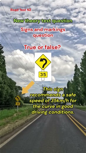 Road Code Question. #driving #roadtestnz