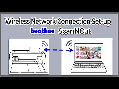 Wireless connection set-up brother ScanNCut