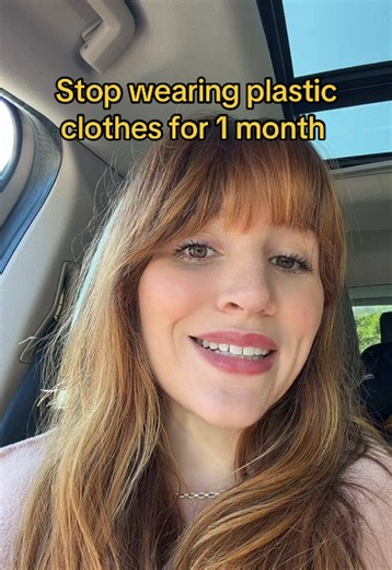 Try it for one month and then wear polyester again… and tell me how it was for you! #plasticfree #polyester #plasticdetox #fabrictok #fyp
