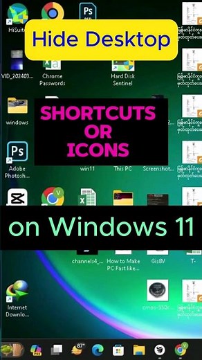 Hide Desktop Shortcuts or Icons on Windows 11