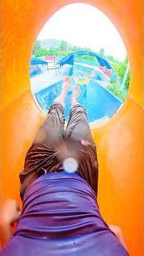 The Infinite Bottle Flip Challenge! 🍾🎈 Emptying the Balloon Escape #Waterslide #Shorts #POV #Viral
