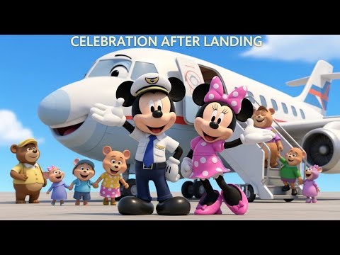 Mickey & Minnie’s Airplane Adventure ✈️ | 3D Cartoon Story for Kids | Fun Flying Journey