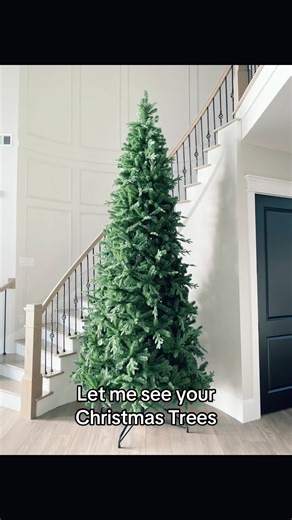 I couldn’t wait to put my Christmas tree by my curved stairs!! Post your Christmas trees in the comments. #holiday #christmascountdown #christmastree #decor #winterseason