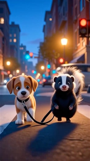 He Helped Without Words 🐶🦨 | Skunk & Puppy Heartwarming Short