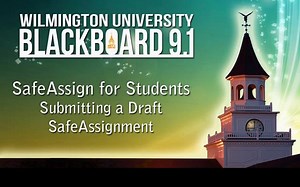 SafeAssign for Students - Submitting a Draft SafeAssignment