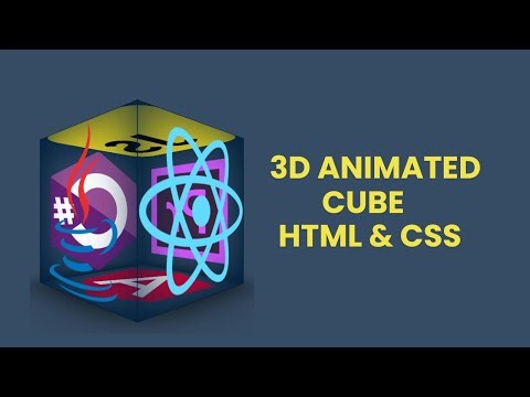 3d Animated Cube Using HTML and CSS | Cube Animation CSS