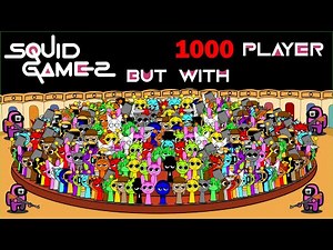 Incredibox Sprunki Mingle Game But With 1000 PLAYERS - Squid Game 2 Animation