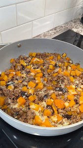 A quick, hearty dinner that’s full of flavor (and fewer dishes!) - one pot ground beef & butternut squash! 🙌 Comment send recipe to grab it! | The Clean Eating Couple