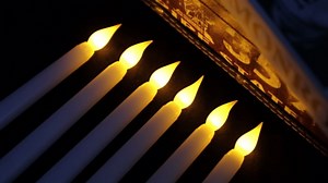 Pack of 12 Remote Flameless LED Taper Candles with Yellow Flickering Light,Realistic Plastic 11 inch Long White Battery Operated Candlestick for Halloween Christmas