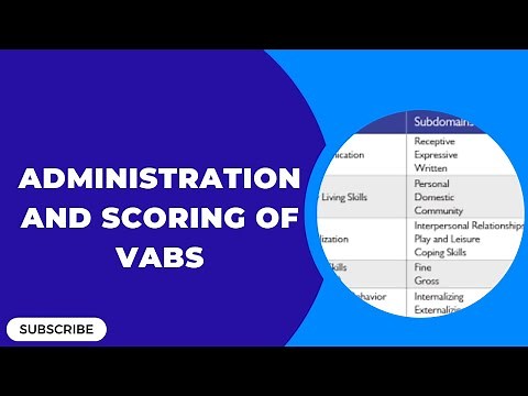 Vineland Adaptive Behavior Scale || Administration and Scoring