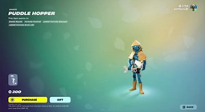Wanted to highlights this emote in the Spring Into Action tab, "Puddle Hopper", that goes really well with Squibbly and their little raincoat and boots.Use code FURRYBAIT on the Item Shop to support us! #EpicPartner #FurryFortnite