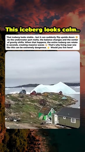 This iceberg can flip at any moment… #curiosity #mistery