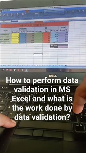 How to perform data validation in MS Excel and what is the work done by data validation? #excel