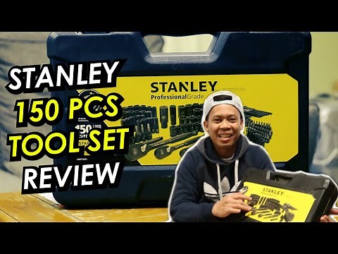 Stanley Professional Grade Black Chrome Mechanics Tool Set Review | Stanley Chrome Socket Set 150-pc