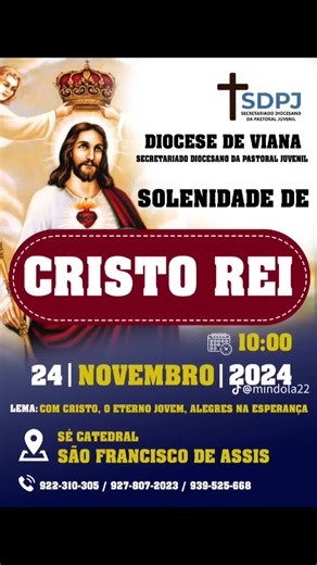 #angola🇦🇴 #catolicas #missoes Diocese de Viana, paróquia Nossa Senhora da Boa Nova , Solenidade de Cristo Rei 👑 @1605 @Valdirene De Morais @Whitney Lúcia @Armindo Francisco Mindola @Izidora_gomes