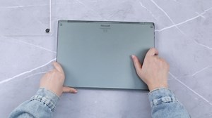 Fintie Case for 13.5 Inch Microsoft Surface Laptop 5/4/3 with Metal Keyboard (Model: 1951/1868) - Protective Slim Snap On Hard Shell Cover (Glittering Clear)