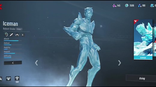 iceman all skin msw #marvelgames ##xmen #marvelsuperwar