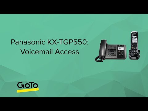 Panasonic KX-TGP550: Voicemail Access