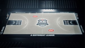 Big 12 tournament basketball games to be played on LED floor, designs can change in real time