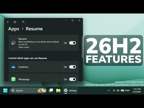 New Windows 11 26H2 Features – New Taskbar Share, New Settings and more (How to Enable)