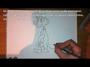 Como desenhar um dos desenhos animados Suricata - fácil guia passo a passo