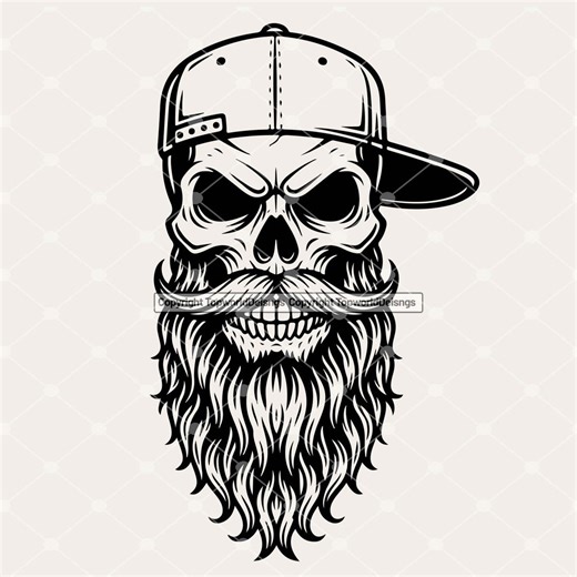 Bearded Skull Svg , Bearded Man Svg , Bearded Skull With Cap Svg , Skull Svg , Skull Shirt , Skull With Beard Svg , Baseball Cap Svg - Etsy