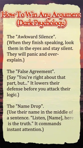 3 Dark Psychology Tricks To Dominate Any Argument