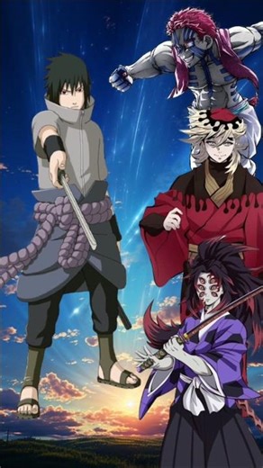 Sasuke vs demon slayer #kny#sasuke#naruto