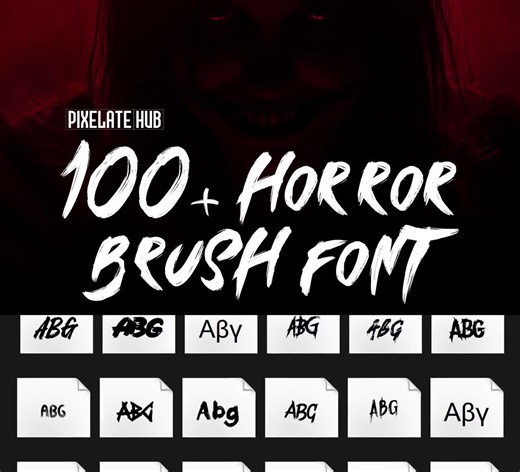 Horror Brush Font Bundle: Spooky Fonts for Cricut, Procreate, Canva (instant Download Font Pack) - Etsy