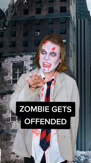 Zombie Gets Offended #comedy #zombie #horror #funny #apocalypse #offended #spooky #fyp