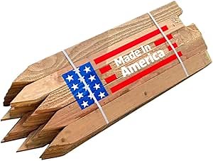 Sandbaggy 2 Ft Wood Stakes (1" X 3" X 24") - Made in The USA - 3" Extra Wide Stakes for Concrete Forms, Garden, Yard, Grading, Survey, Plants, Signs (Douglas Fir Wood, 200)