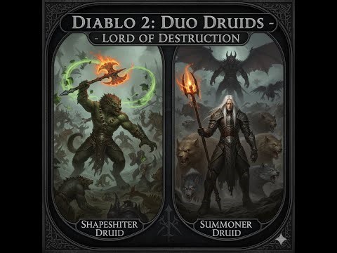 Dual Druid Destruction | Shapeshifter & Summoner Duo in Diablo II: Resurrected!