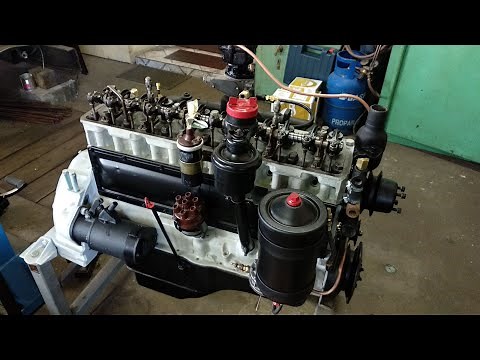 GMC CCKW 353 270CUI First engine start after full rebuild