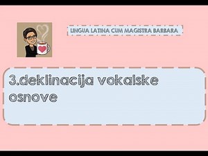 3. deklinacija vokalske ili i osnove