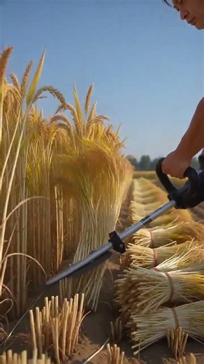 🌾🚜 Amazing Rice Harvesting Technique | Fast and Efficient Cutting Method Every Farmer Should See! 🌾✨