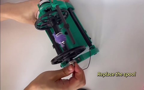 12V Electric Spinning Wheel for Yarn Making - Professional Yarn Spinning Wheel Kit with High Torque Motor, Variable Speed Control, Maintenance-Free Beginner Spinning Wheel - for DIY Artisans (Purple)