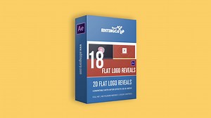 18 Minimal & Flat Logo Reveals Free After Effects Template