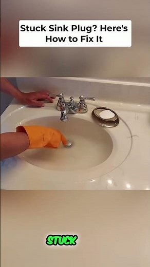 Fix Stuck Push-Up Drain: Easy Pop-Up Plug Cleaning Guide #shorts