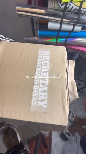 Vinyl Tshirt Printing using Mini Heatpress #ravtons #tshirtprinting #printingservices | Antonette Lagradante