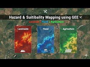 Landslide Susceptibility , Flood Susceptibility and Agricultural Land suitability Mapping using GEE