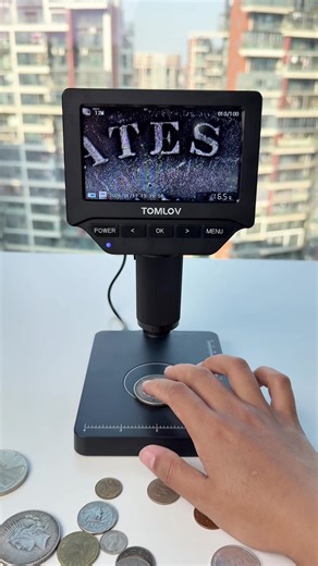 Instant authentication! Weighing microscope ensures worry-free collecting! #tomlov #giftideas #magnifyingglass #magnifer #microscope #adults #coin #coincollection #coincollecting #coins #2022