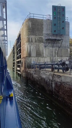 Water Navigation Lock is a device used for raising and lowering boats, ships and other watercraft between stretches of water of different levels on river and canal waterways. The distinguishing feature of a lock is a chamber in a permanently fixed position in which the water level can be varied. (In a caisson lock, a boat lift, or on a canal inclined plane, it is the chamber itself. #waterways #locks #fypシ゚viralシ | Let Sea
