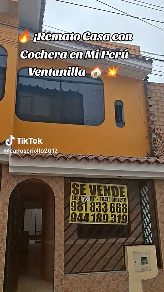 Remato Casa con Cochera en Ventanilla, Mi Perú