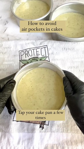 A cake needs air bubbles to give it its delicious texture but have you ever wondered why there are large holes in your baked cakes? ✨Here are my top tips to avoid air pockets in cakes✨ ✨Save for Later ✨ 1. Start with a good recipe. The type of flour, the amount of chemical leavener, etc make a difference to the texture of your cake. Cake Flour has less protein than All-purpose flour. The higher the protein, the more the gluten. Gluten can lead to large air pockets in your cake. Too much chemical