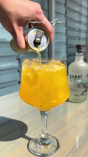 Receta del Exótico Tropical Gin - Preparación y Degustación