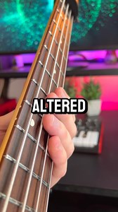 Bassists know scales too 🤓 Altered scale is a dominant scale that can be played over a variety of dominant chords (ex.A7). It consists of: Root - minor 2 - augmented 2 - Major 3 - Augmented 4/Diminished 5 - Augmented 5/Minor 6 - Minor 7 The Major 3 with the Minor 7 makes this a dominant scale. But as we can see…all other intervals are altered (not major or perfect). Which makes this a very interesting scale with a very “out”/modern sound. In this example we see it being used over a A7 chord res