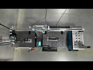 Collaborative Robot - 7th Axis moving the cobot- view from above
