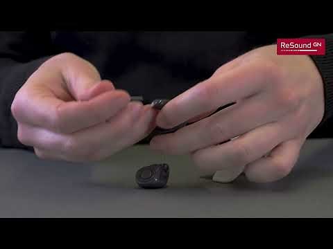 How to change the wax filter on ReSound custom hearing aids